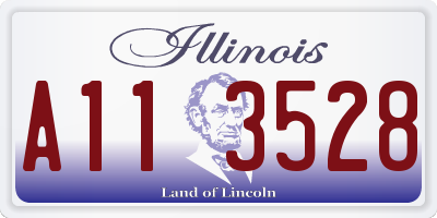 IL license plate A113528