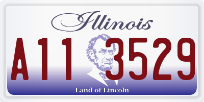 IL license plate A113529