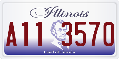 IL license plate A113570