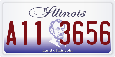IL license plate A113656