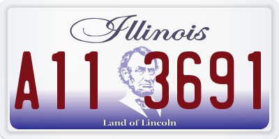 IL license plate A113691