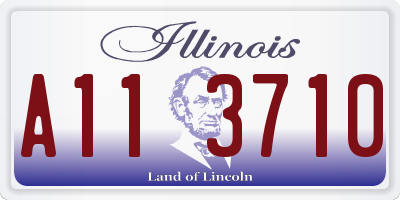 IL license plate A113710