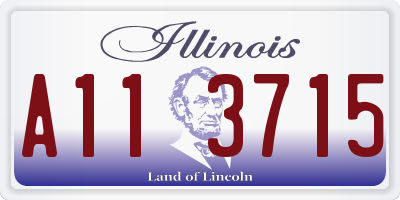IL license plate A113715