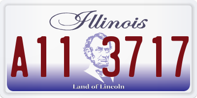 IL license plate A113717