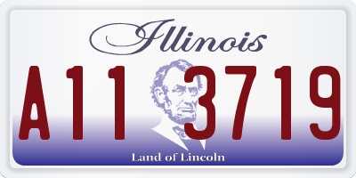 IL license plate A113719