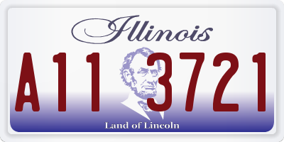 IL license plate A113721
