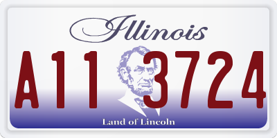 IL license plate A113724