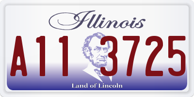 IL license plate A113725
