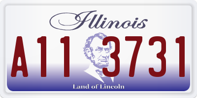 IL license plate A113731