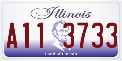 IL license plate A113733