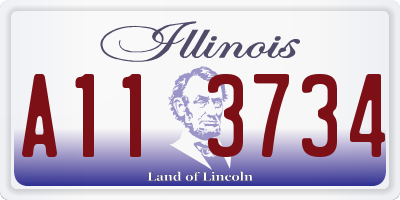 IL license plate A113734
