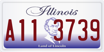 IL license plate A113739