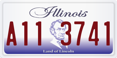 IL license plate A113741