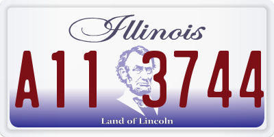 IL license plate A113744