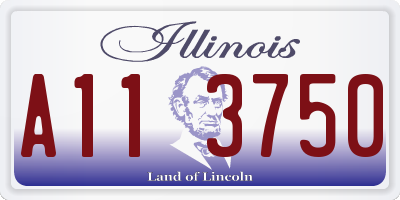 IL license plate A113750
