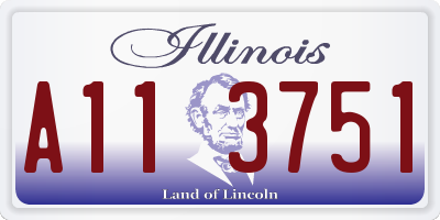 IL license plate A113751