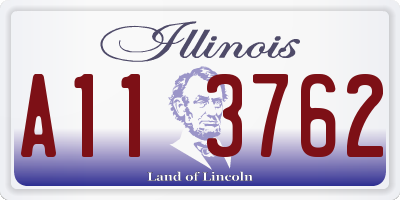 IL license plate A113762