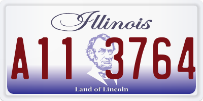 IL license plate A113764