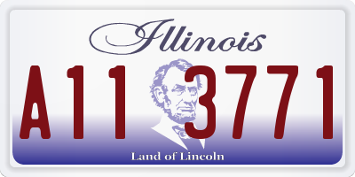 IL license plate A113771