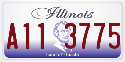 IL license plate A113775