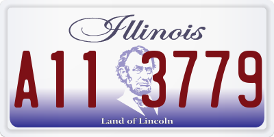 IL license plate A113779