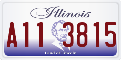IL license plate A113815