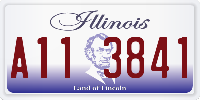 IL license plate A113841