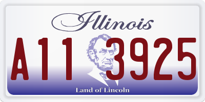 IL license plate A113925