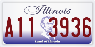 IL license plate A113936