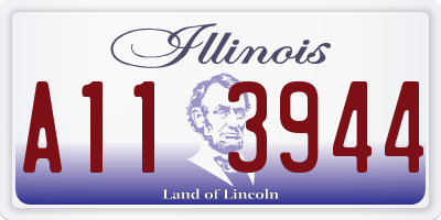 IL license plate A113944