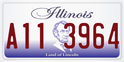 IL license plate A113964
