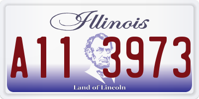 IL license plate A113973
