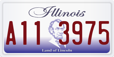 IL license plate A113975