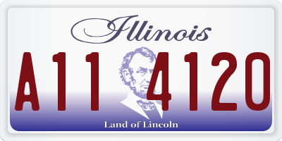 IL license plate A114120