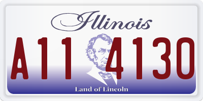 IL license plate A114130