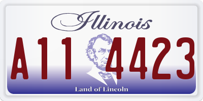 IL license plate A114423