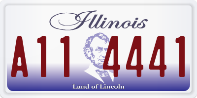 IL license plate A114441