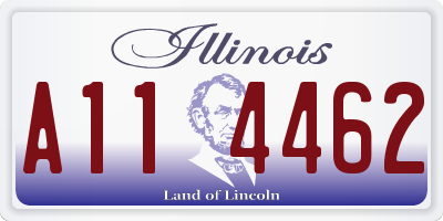 IL license plate A114462