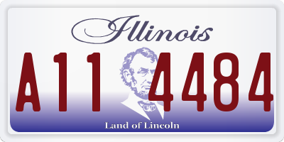 IL license plate A114484