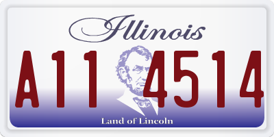 IL license plate A114514