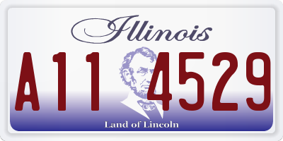 IL license plate A114529