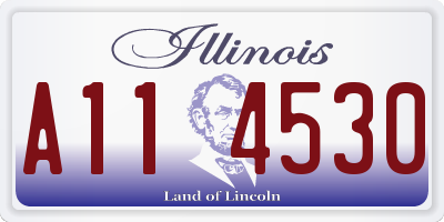 IL license plate A114530