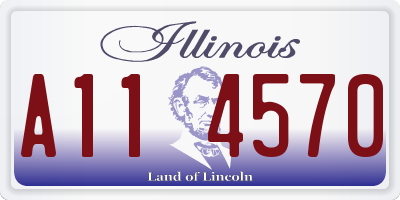 IL license plate A114570