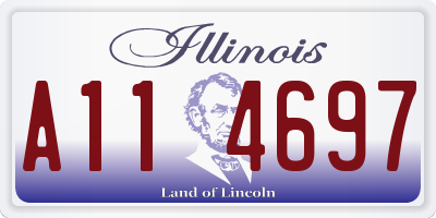 IL license plate A114697