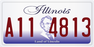 IL license plate A114813