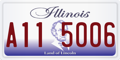 IL license plate A115006