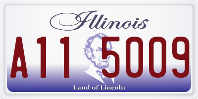 IL license plate A115009