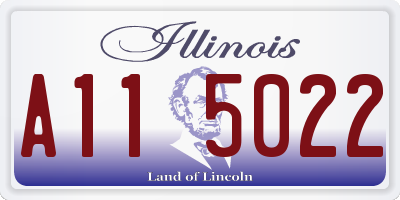 IL license plate A115022