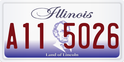 IL license plate A115026