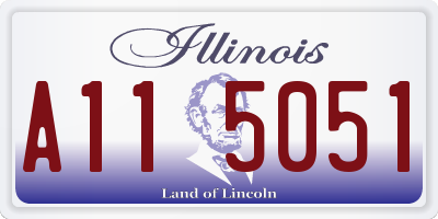 IL license plate A115051